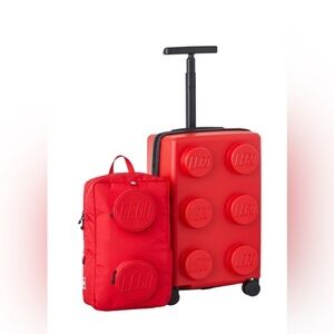 Lego Expandable Carry-on & Backpack Luggage Set- Red